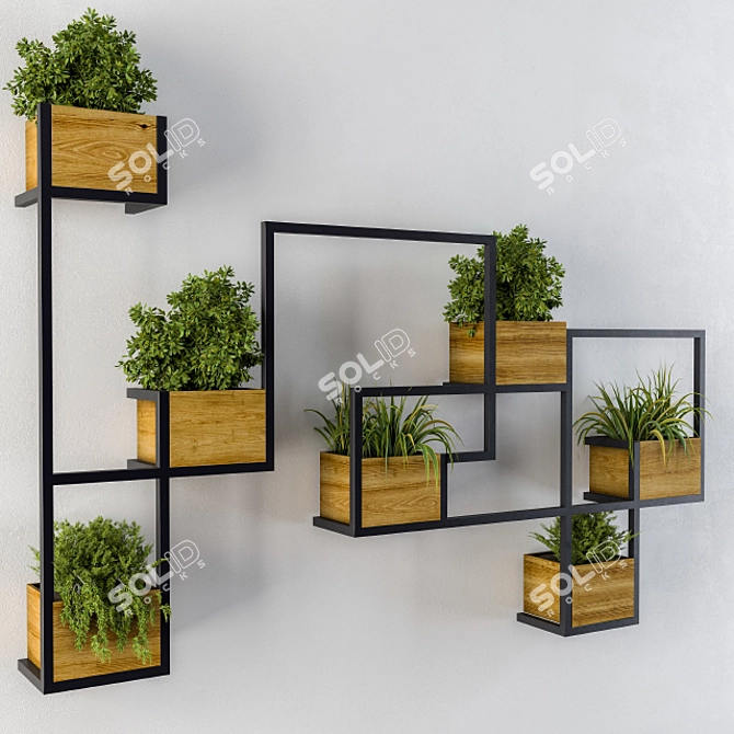 Elevate Your Walls with Greenery 3D model image 1