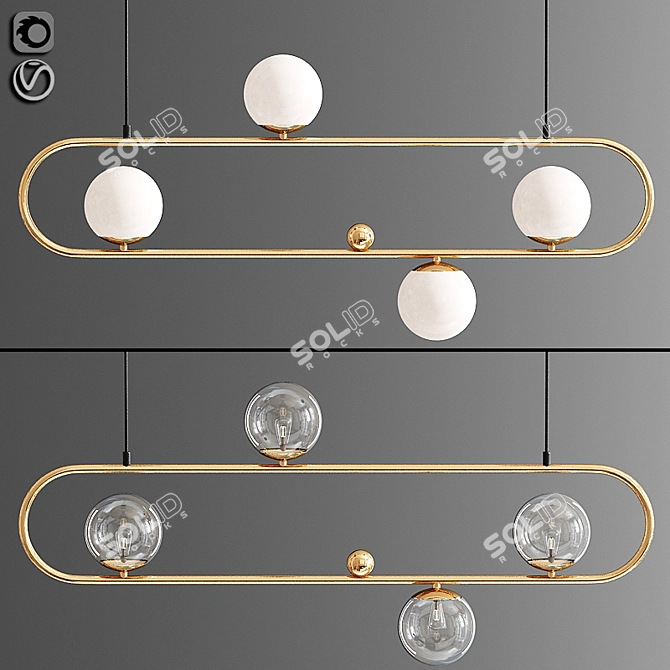 Versatile Ceiling Lighting Solution 3D model image 1