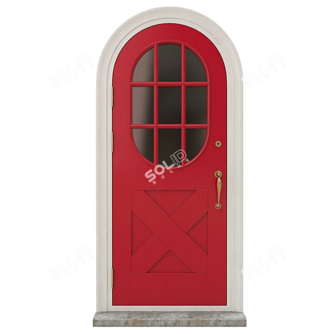 Modern 3D Max Door 3D model image 1