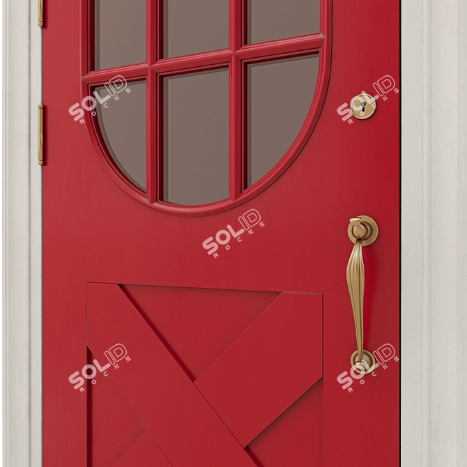 Modern 3D Max Door 3D model image 2