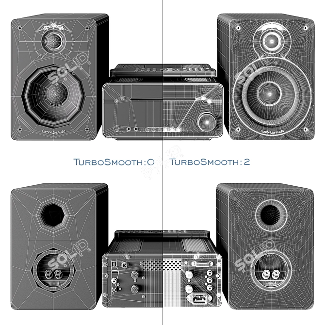 Compact Stereo Receiver: Cambridge Audio One 3D model image 5