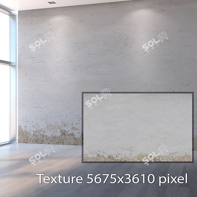 Seamless Stucco Texture: High Resolution & Detail 3D model image 2