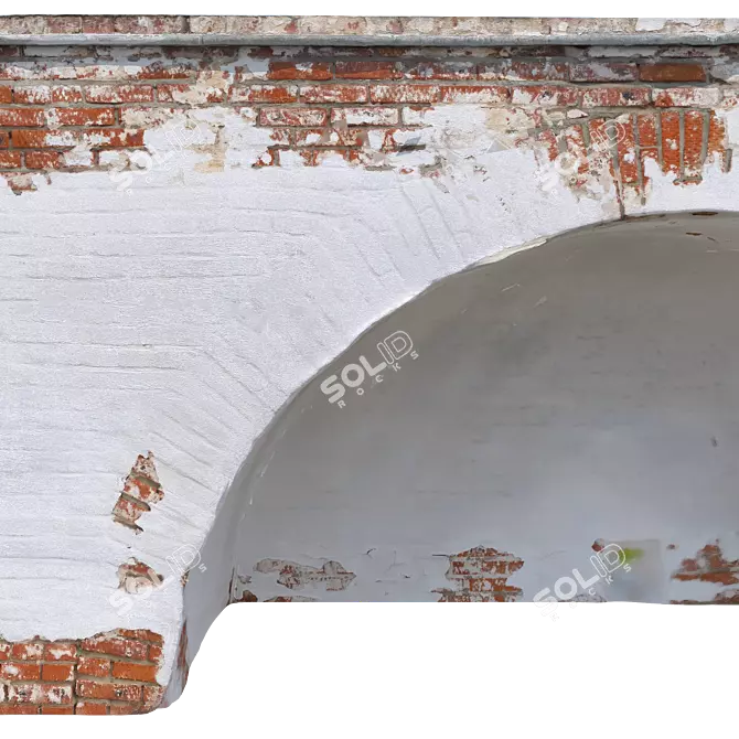 High-Resolution Brick Arch 3D model image 2