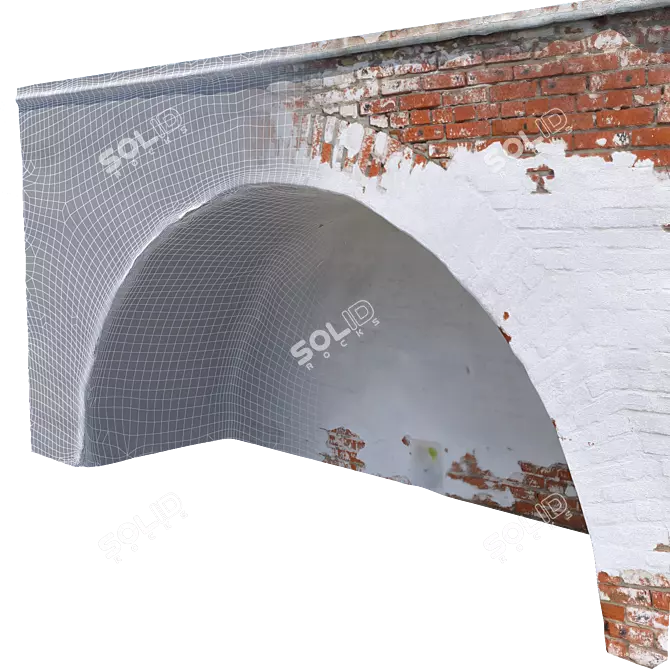 High-Resolution Brick Arch 3D model image 3