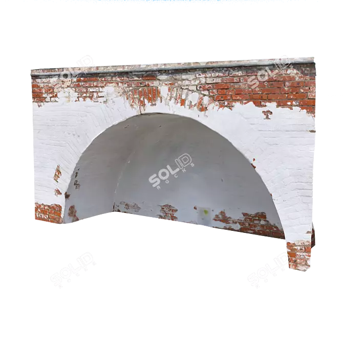 High-Resolution Brick Arch 3D model image 4