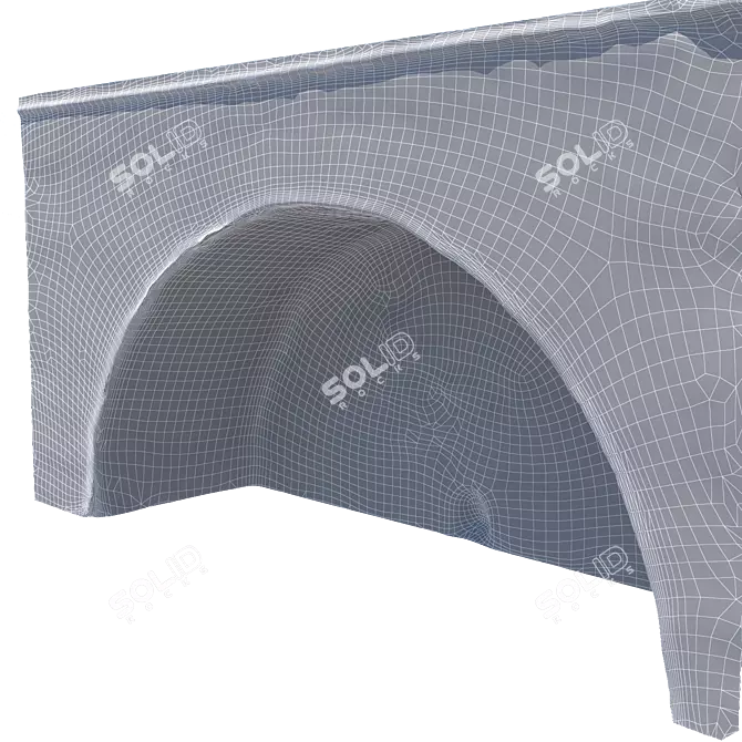 High-Resolution Brick Arch 3D model image 5