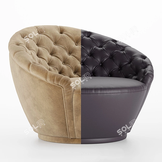 Visionnaire Agon Armchair: High and Low Poly 3D Models 3D model image 5