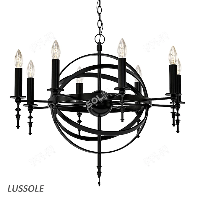 Lussoli LED Pendant Light 3D model image 1