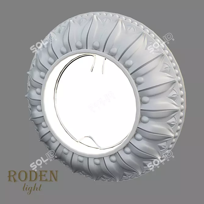 RODEN-light RD-001: Stylish Recessed Gypsum Lamp 3D model image 2