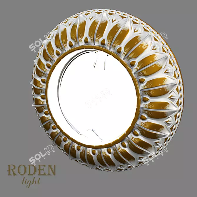 RODEN-light RD-001: Stylish Recessed Gypsum Lamp 3D model image 4