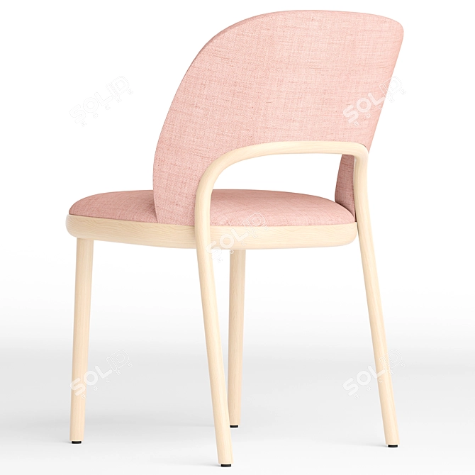Thonet 520 Chair & 1818 Table Set 3D model image 3