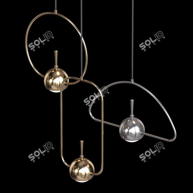 NUANCE Scandinavian Style Pendant Lamp 3D model image 2