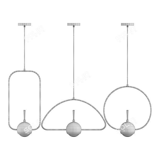 NUANCE Scandinavian Style Pendant Lamp 3D model image 3