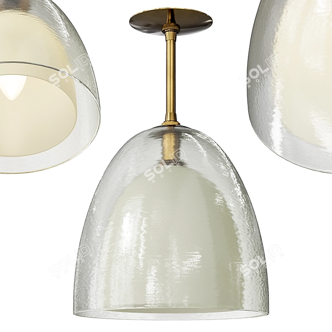 Elegant Arteriors Jenna Pendant 3D model image 1