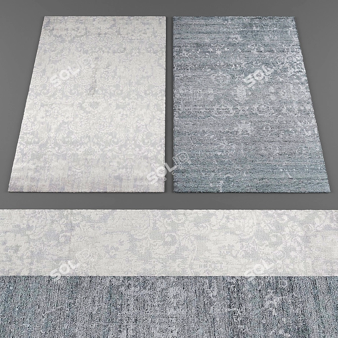 Luxury Nourison Rugs Collection 3D model image 1