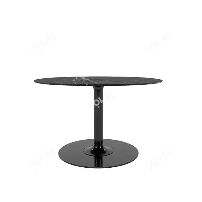 Sleek Modern Minotti Oliver Dining 3D model image 1