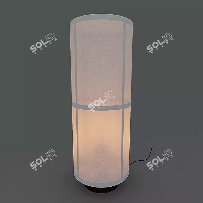 Sleek Minimalist Table Lamp 3D model image 1