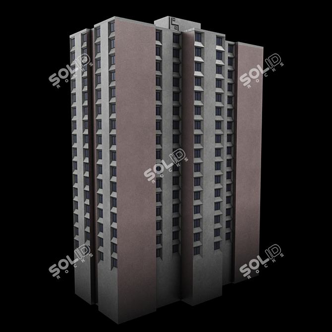 Title: Peterborough Night Apartments 3D model image 1