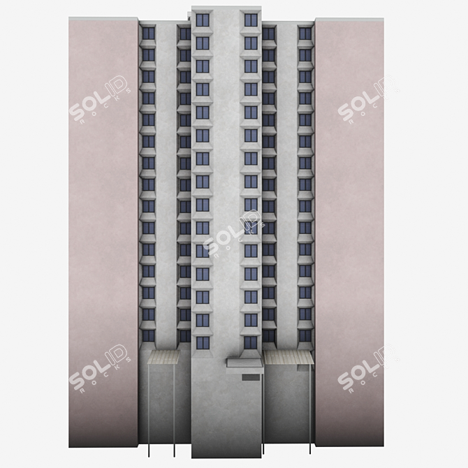 Title: Peterborough Night Apartments 3D model image 2