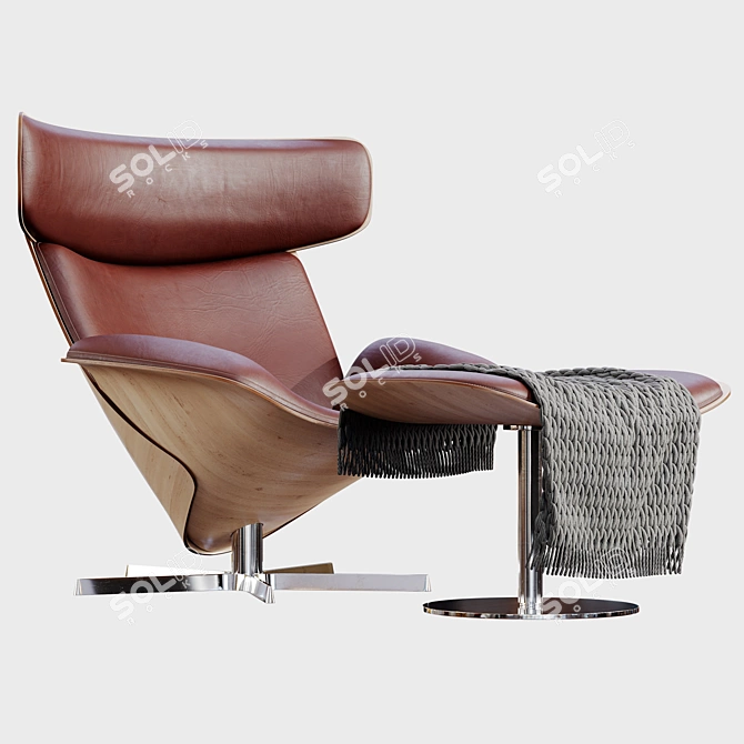 B&B Italia Almora Armchairs: Exquisite Design for Ultimate Comfort 3D model image 1