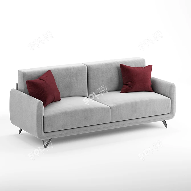 Modern Doimo Salotti Bristol Sofa 3D model image 2