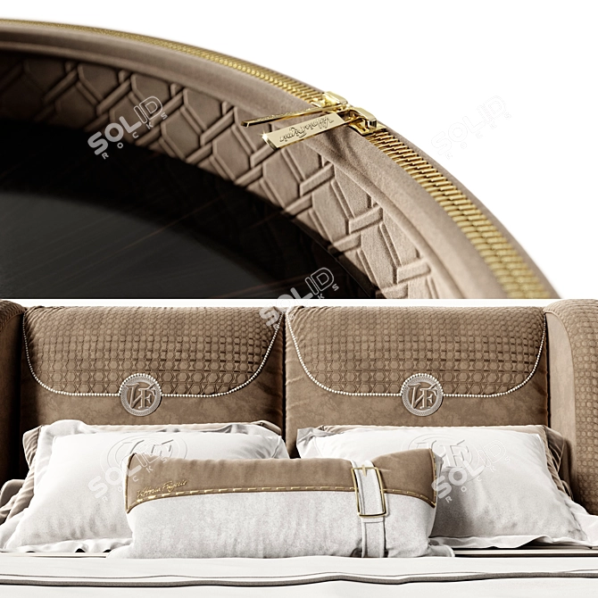 Elegant Bed & Table: Vittoria Frigerio Appiani & Contarini 3D model image 4