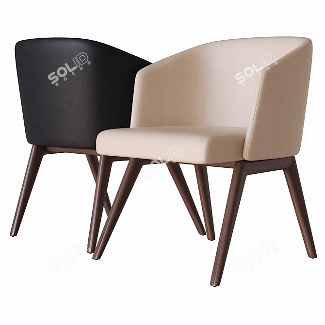 Luxury Minotti Creed Lounge Chair 3D model image 2