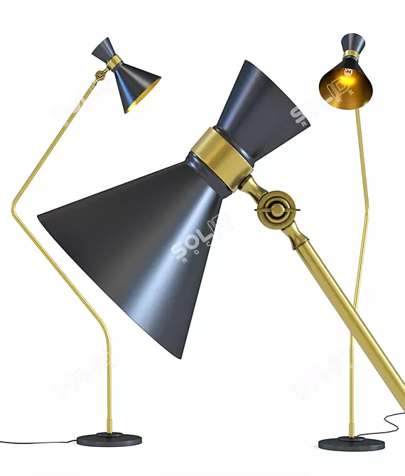 Skagen Retro Floor Lamp 3D model image 1