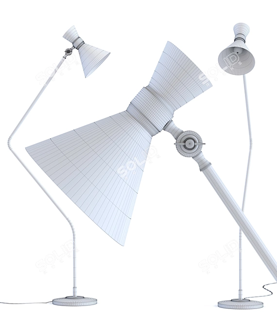 Skagen Retro Floor Lamp 3D model image 2