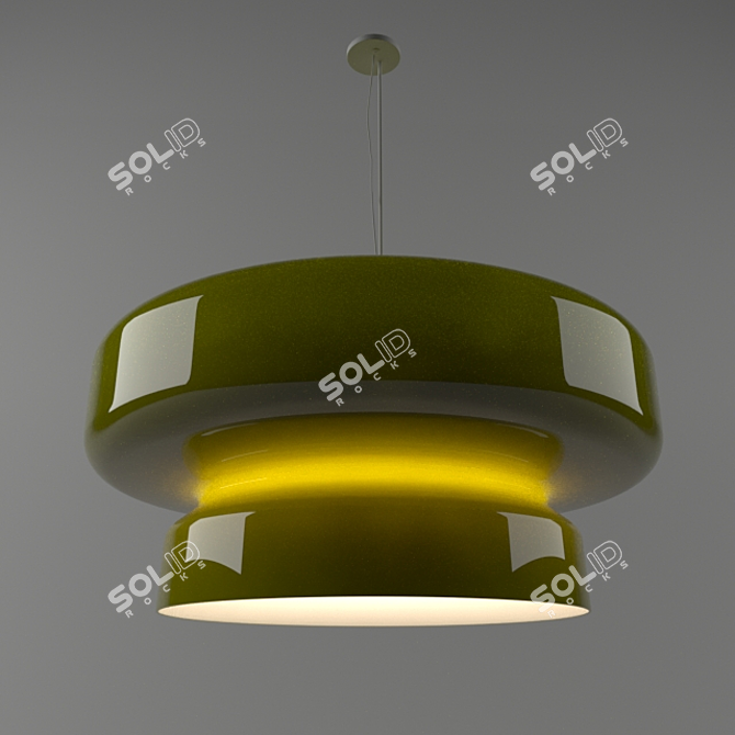 Bohemia 84 Green Ceiling Lamp 3D model image 1