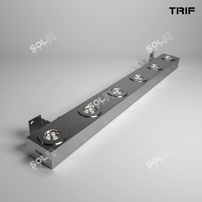 TRIF Architectural Linear Luminaire: LANE FACADE OPTIC 3D model image 1