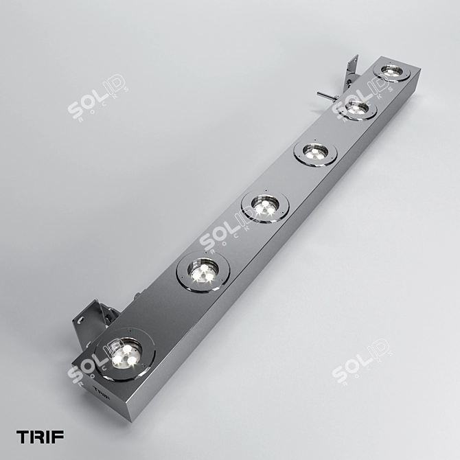 TRIF Architectural Linear Luminaire: LANE FACADE OPTIC 3D model image 6