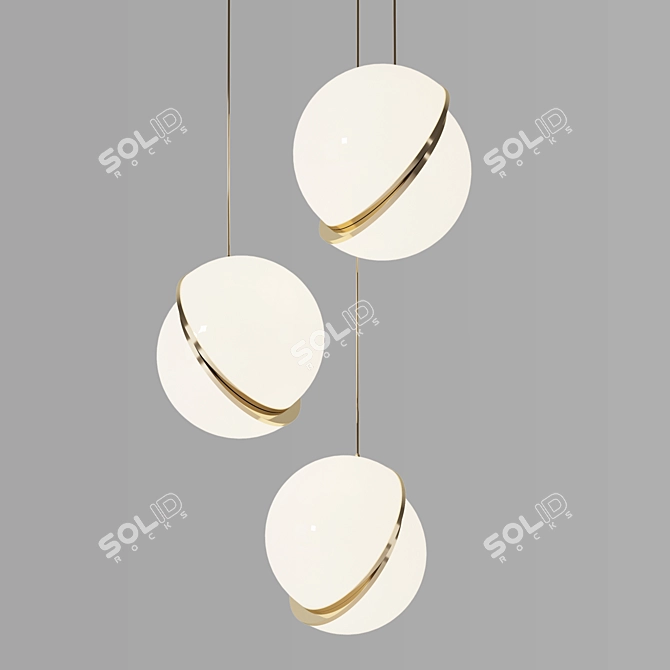 Crescent Glow Trio - LEE BROOM 3D model image 4