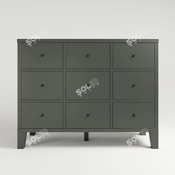 Modern Stylish Ikea Bruggia Chest 3D model image 1