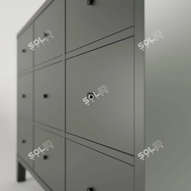 Modern Stylish Ikea Bruggia Chest 3D model image 3