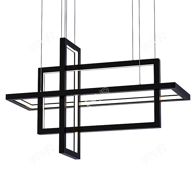 Geometric Elegance: Umei Chandelier 3D model image 1