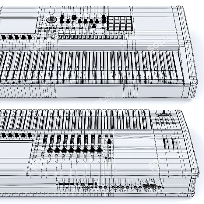 Ultimate Workstation Roland Fantom 8 3D model image 5