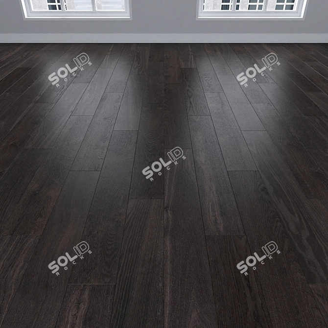 Parquet Oak: Herringbone, Linear & Chevron 3D model image 2