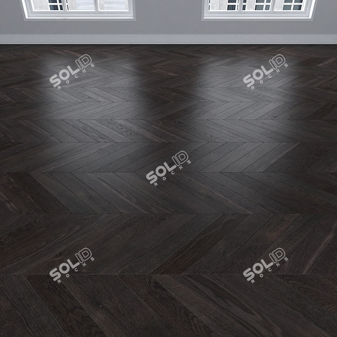 Parquet Oak: Herringbone, Linear & Chevron 3D model image 4