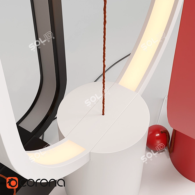Heng Balance Lamp: Modern Minimalist Lighting 3D model image 2