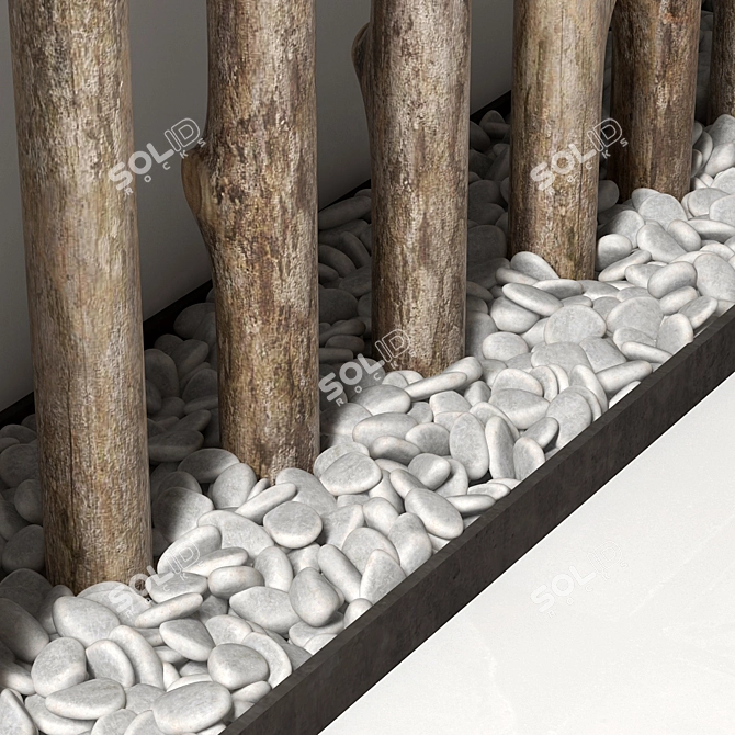 Decorative Branch Fundament - Thick Texture 3D model image 3
