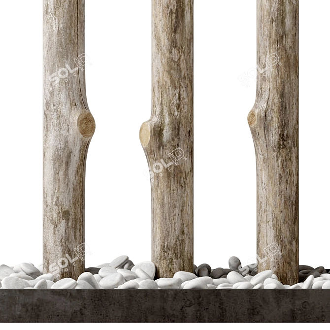 Decorative Branch Fundament - Thick Texture 3D model image 4