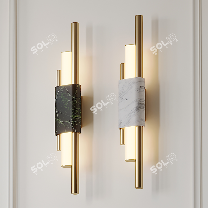 Copper Wall Lamp | H50,65cm | AliExpress 3D model image 1