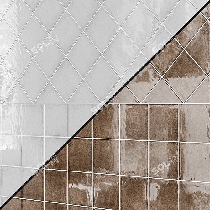 CIFRE ALCHIMIA: Classic Ceramic Wall Tiles 3D model image 3