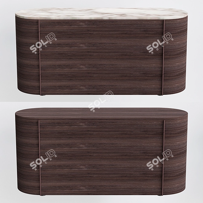 Sleek Poliform Onda Drawers 3D model image 1