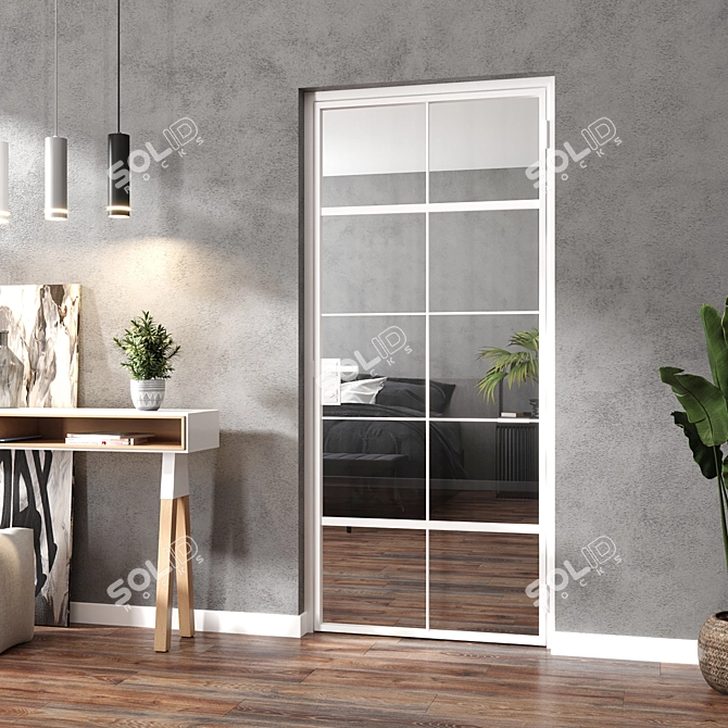 Title: Sleek Swing Doors by Ginterio 3D model image 5