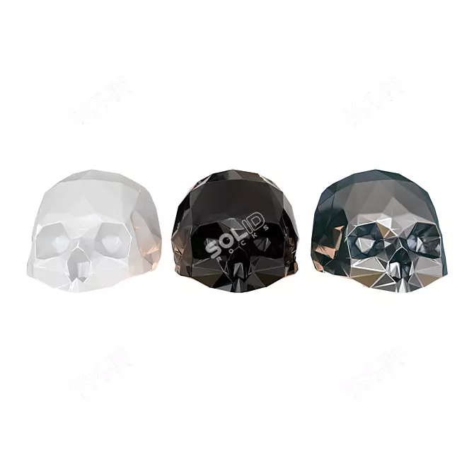 Skull Decor: Dark and Edgy Home Accent 3D model image 2
