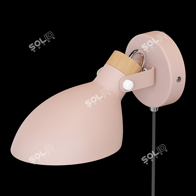 Modern Rotatable Wall Lamp 3D model image 2