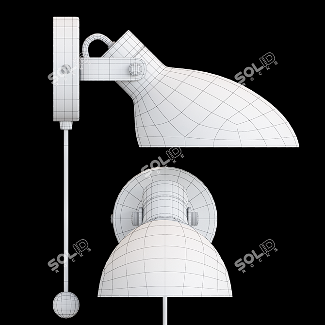 Modern Rotatable Wall Lamp 3D model image 3