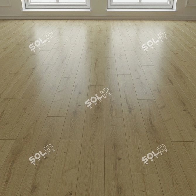 Natural Wood Parquet Laminate 3D model image 1